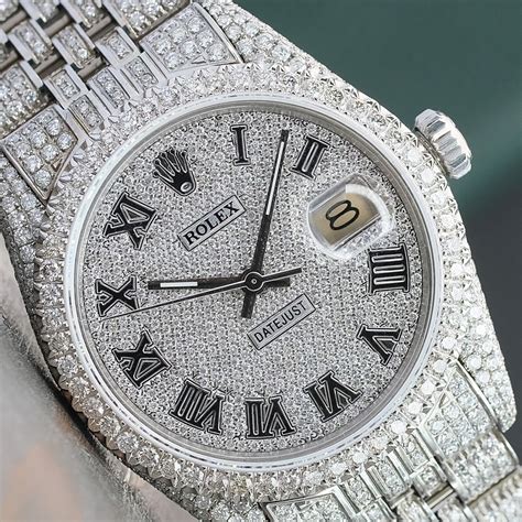 iced out rolex datejust replica|rolex datejust iced out price.